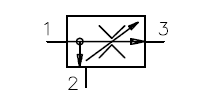 Symbol 3-Wege-Stromregelv