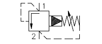 Symbol Druckbegrenzungsventil