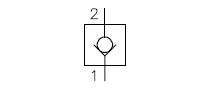 Symbol Rückschlagventile